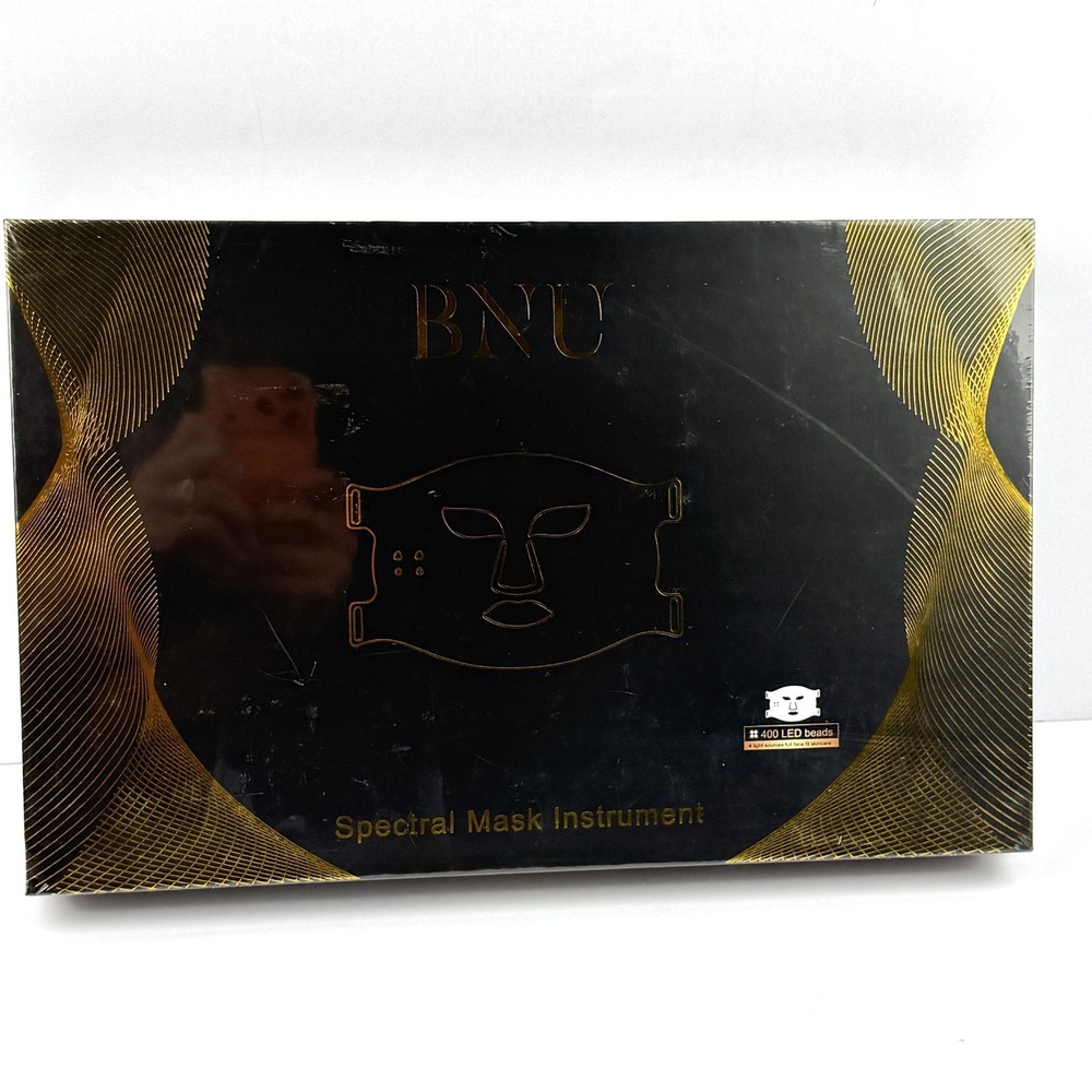 BNU Wireless LED Light Therapy Face Mask 400 Beads Anti Aging Skincare Tool - Picture 10 of 13